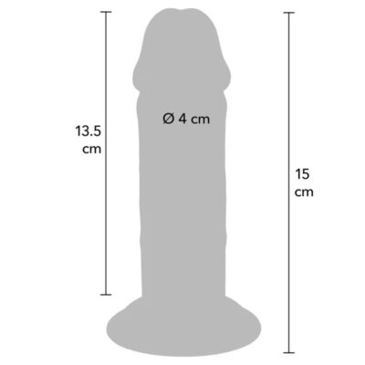 Get real - pênis de tpe deluxe de dupla densidade e espessura, 15 cm get real caliente. Pt