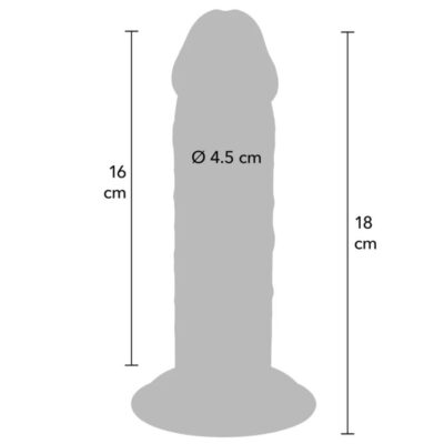 Get real - pênis de tpe deluxe de dupla densidade e espessura, 18 cm get real caliente. Pt