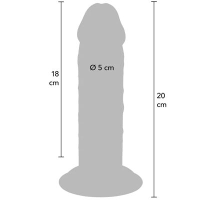 Get real - pênis de tpe deluxe de dupla densidade e espessura, 20 cm get real caliente. Pt