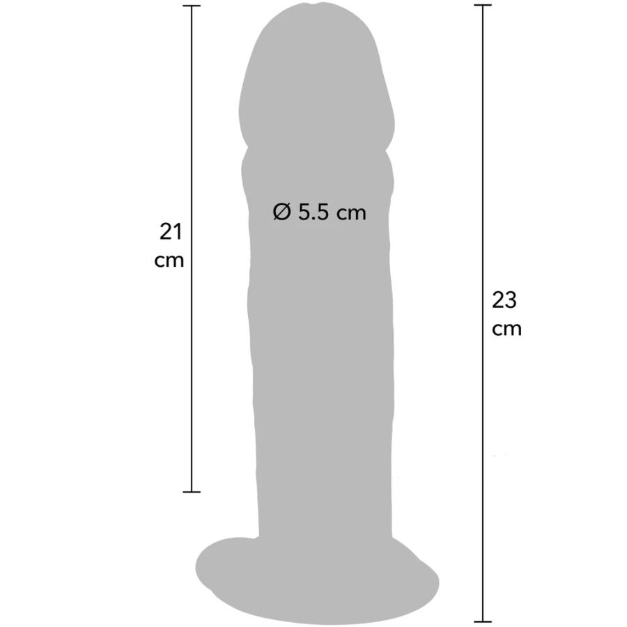 GET REAL - PÊNIS DE TPE DELUXE DE DUPLA DENSIDADE E ESPESSURA, 23 CM 4 Get real - pênis de tpe deluxe de dupla densidade e espessura, 23 cm - image 4