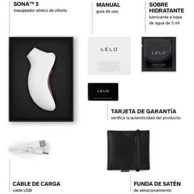 Lelo - sona 3 creme massageador clitórico sônico lelo caliente. Pt
