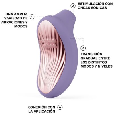 Lelo - sona 3 massageador clitórico sônico violet crepúsculo lelo caliente. Pt