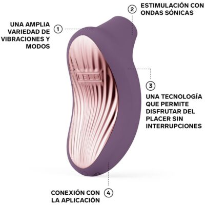 Lelo - sona 3 cruise sonic massageador clitórico ameixa lelo caliente. Pt