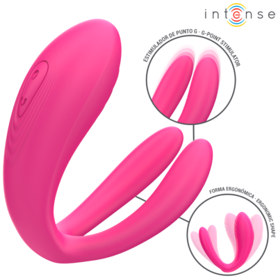 Intense - julia vibrador duplo com controle remoto intense couples toys caliente. Pt