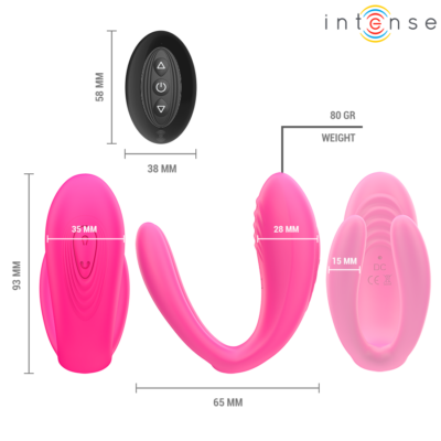 Intense - julia vibrador duplo com controle remoto intense couples toys caliente. Pt