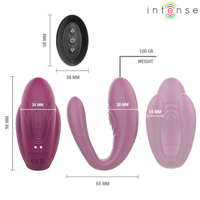 Intense - sandra - estimulador de toque e vibração com controle remoto intense couples toys caliente. Pt
