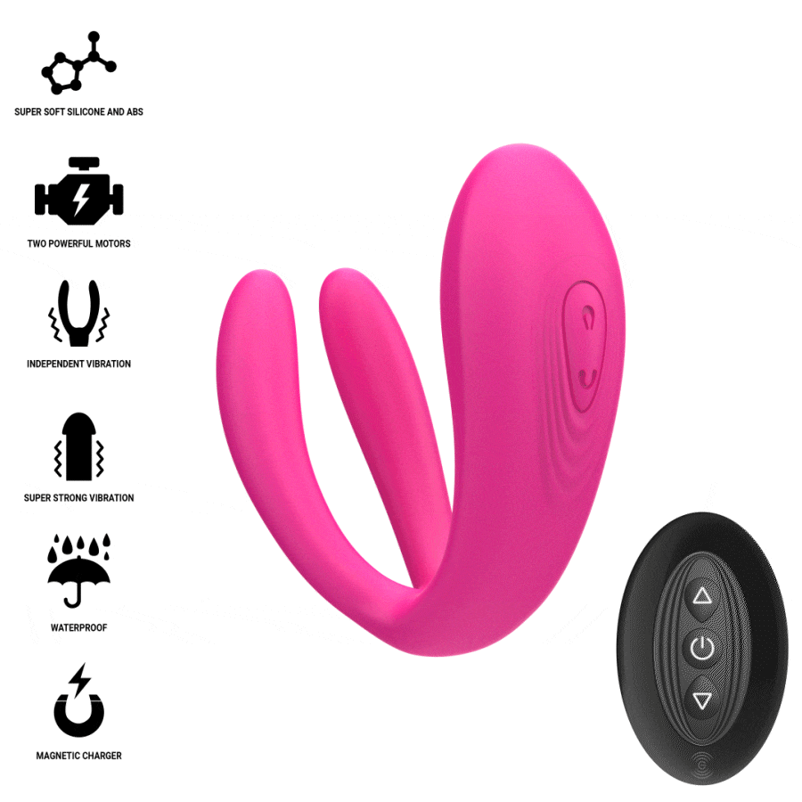 Alternative view of INTENSE - JULIA VIBRADOR DUPLO COM CONTROLE REMOTO
