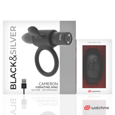 Black&silver - cameron controle remoto cockring watchme black&silver caliente. Pt