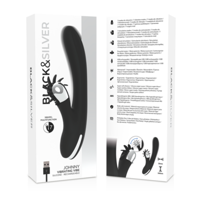 Black&silver - vibração vibrante bunny johnny black&silver caliente. Pt