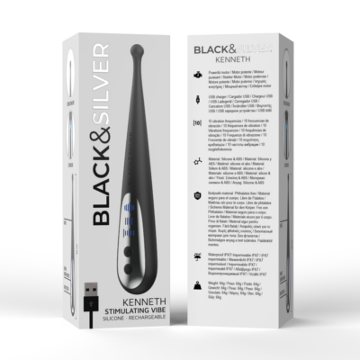 Black&silver - vibe estimulante kenneth black&silver caliente. Pt