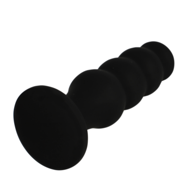 Black&silver - plug anal de silicone scott premium preto black&silver caliente. Pt
