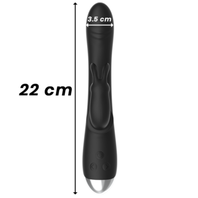 Black&silver - dj. Adam vibe estimulante silicone recarregável preto black&silver caliente. Pt