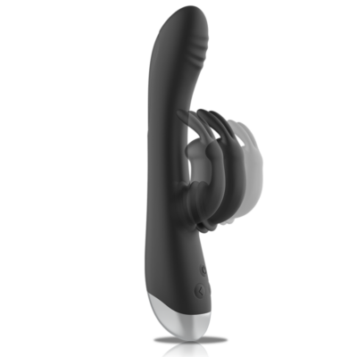 Black&silver - dj. Adam vibe estimulante silicone recarregável preto black&silver caliente. Pt