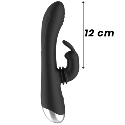 Black&silver - dj. Adam vibe estimulante silicone recarregável preto black&silver caliente. Pt