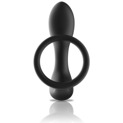 Black&silver - massager anal com controle remoto silicone recarregvel preto black&silver caliente. Pt