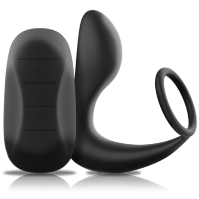 Black&silver - massager anal com controle remoto silicone recarregvel preto black&silver caliente. Pt