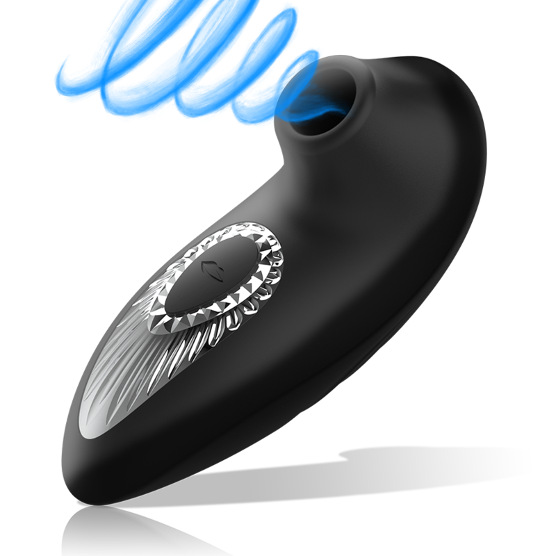 BLACK&SILVER - DRAKE DELUXE SUCKING VIBE SILICONE RECARREGÁVEL PRETO 3 Black&silver - drake deluxe sucking vibe silicone recarregável preto - image 3