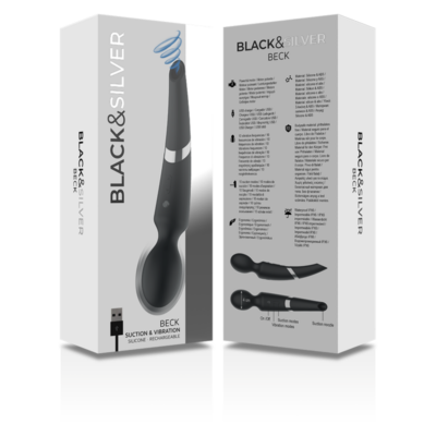 Black&silver - beck wand e ventosa 2 em 1 silicone - image 7