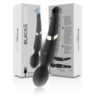 Black&silver - beck wand e ventosa 2 em 1 silicone - image 6