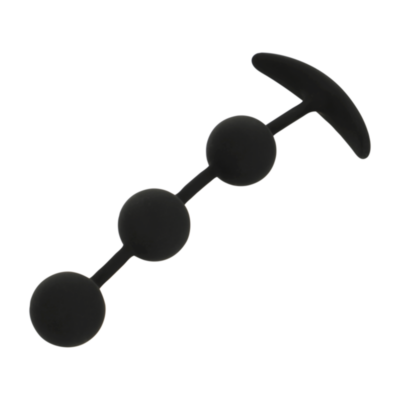 Alternative view of BLACK&SILVER - ROSÁRIO ANAL HARRY 3 ESFERAS DE SILICONE 14 CM