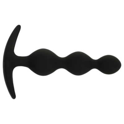Black&silver - corrente de bola anal rupert 10 cm black&silver caliente. Pt