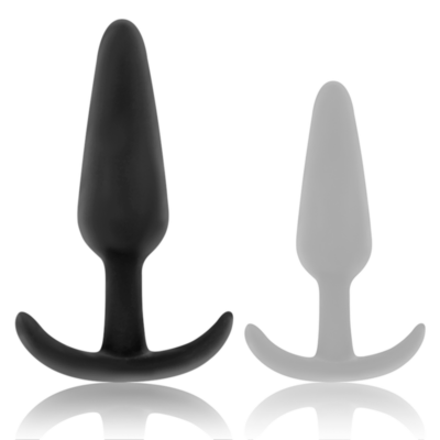 BLACK&SILVER - PLUG ANAL DE SILICONE KAEL COM CABO MÉDIO 7 Black&silver - plug anal de silicone kael com cabo médio black&silver caliente. Pt