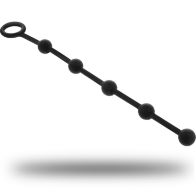 Alternative view of BLACK&SILVER - KORG ANAL ROSÁRIO SILICONE INICIAÇÃO 21 CM