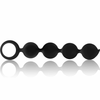 Black&silver - rosário anal lennon 4 esferas de silicone 15 cm - image 3