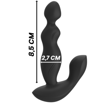 Black&silver - controle remoto de silicone cora plug anal black&silver caliente. Pt