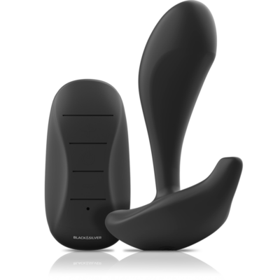 Alternative view of BLACK&SILVER - CONTROLE REMOTO DE SILICONE DWAYNE ANAL PLUG