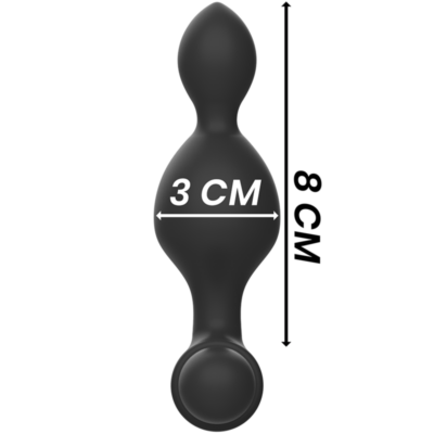 Black&silver - controle remoto de plug anal de silicone tucker pequeno black&silver caliente. Pt