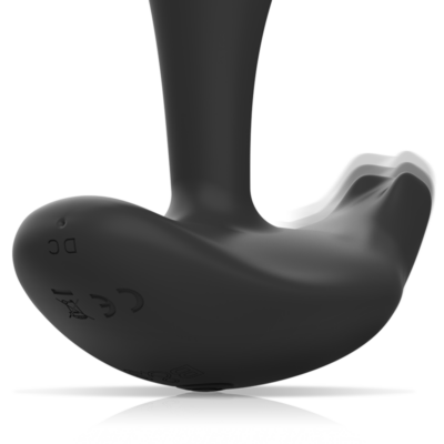Black&silver - controle remoto de silicone dwayne anal plug black&silver caliente. Pt
