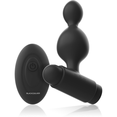 Alternative view of BLACK&SILVER - CONTROLE REMOTO DE PLUG ANAL DE SILICONE TUCKER PEQUENO