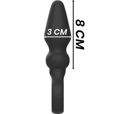 Black&silver - plugue anal de silicone poderoso ozzy black&silver caliente. Pt