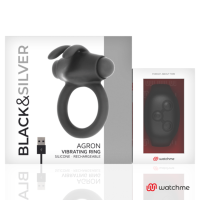 Black&silver - agron anel de controle remoto watchme black&silver caliente. Pt