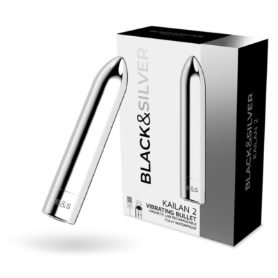 Black&silver - bala magnética vibrante kailan 2 prata - image 2