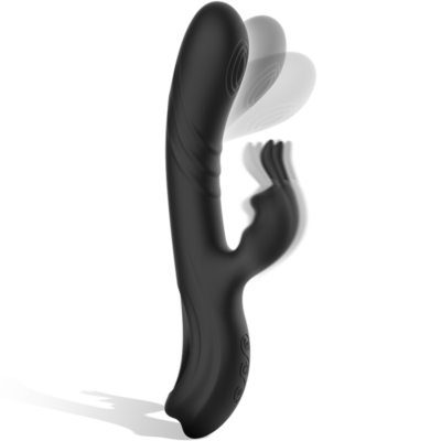 Alternative view of BLACK&SILVER - ESTIMULADOR DE COELHO DE SILICONE RECARREGÁVEL JAMIE PRETO