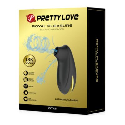 Pretty love - massageador de sucção recarregável de luxo preto pretty love c-type caliente. Pt