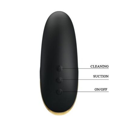 Pretty love - massageador de sucção recarregável de luxo preto pretty love c-type caliente. Pt