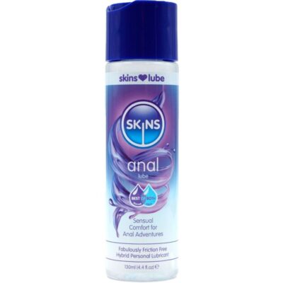 SKINS - LUBRIFICANTE ANAL HÍBRIDO À BASE DE ÁGUA E SILICONE 130 ML