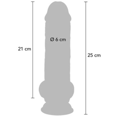 Get real - pênis realista de luxo com testículos extra grossos de 25 cm get real caliente. Pt