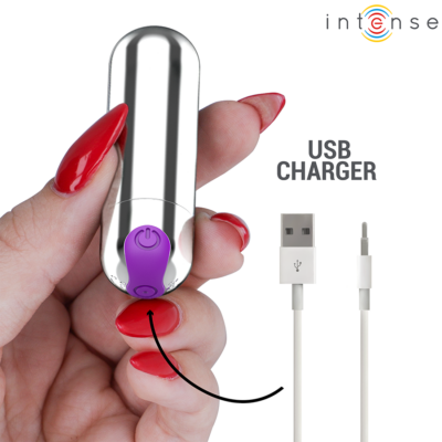 Intense - karen mini vibratório recarregável prata intense fun caliente. Pt
