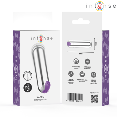 Intense - karen mini vibratório recarregável prata intense fun caliente. Pt
