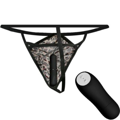 Baile - calcinha fio dental com vibrador bala e controle remoto preta baile stimulating caliente. Pt