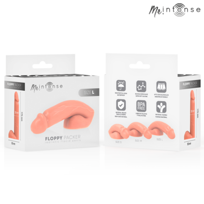 Mr intense - floppy packer pênis flacido realista com testículos tamanho g mr. Intense dildos caliente. Pt