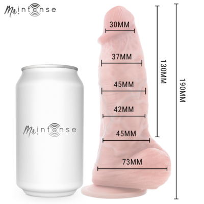 MR INTENSE - PEQUENO DILDO DE SILICONE SPENCER 19 CM -Ø- 4,5 CM 13 Mr intense - spencer pênis pequeno ultrarrealista com testículos 19 cm mr. Intense caliente. Pt