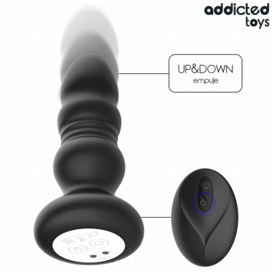 Alternative view of ADDICTED TOYS - PLUG ANAL GIRATÓRIO VIBRATÓRIO COM LUZ LED E CONTROLE REMOTO