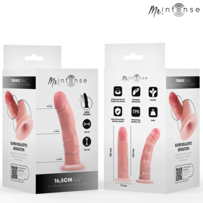 Mr intense - terence small pênis ultra-realista 16,5 cm - ø 4,6 cm mr. Intense caliente. Pt
