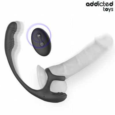 Alternative view of ADDICTED TOYS - PLUG ANAL COM VIBRAÇÃO, OSCILAÇÃO 360º E ESTIMULADOR DE TESTÍCULOS