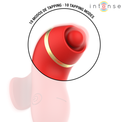 Intense - estimulador de patty com 4 pontas, sucção, toques, cócegas e lambidas intense fun caliente. Pt